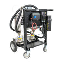 Back view of portable two part dispensing system for joint filling