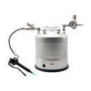 High-capacity fluid dispensing system with a 5-gallon tank, paired with a plastic handheld valve