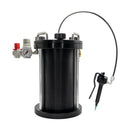 Versatile fluid dispensing system equipped with a 2-liter tank and a plastic handheld valve