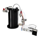 Precision spray system featuring a 2-liter tank, sturdy stand, and foot pedal