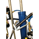 Manual dispensing applicator mounted on HG 350H system, designed for high-viscosity adhesives and two-component materials.