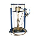 HG 350H 55-gallon pneumatic silicone sealant dispensing system with ambient hose and long dispense wand.