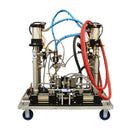 HG SB ultra-lightweight dual-component pneumatic dispenser with aluminum frame and 5-gallon pail configuration