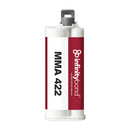 Slow-setting adhesive with ~20 min work time – Infinity Bond MMA 422 50 ml S-System Cartridge for metals and fiberglass