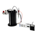 Fluid dot dispensing system featuring a 2-liter tank and sturdy stand