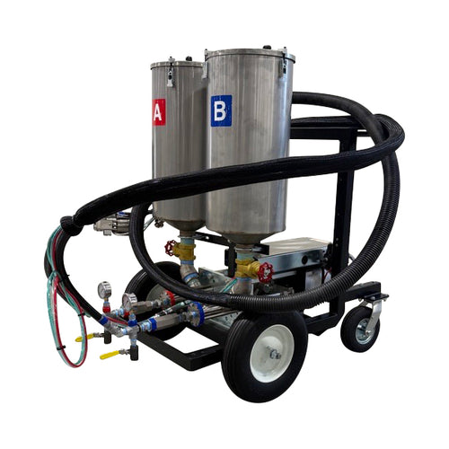 AST RMP 824-C epoxy dispensing system with dual 12-gallon material tanks