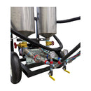 AST RMP 824-C epoxy metering pumps, pressure gauges and material connections
