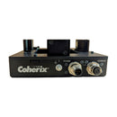 Front view of Coherix 3D TCP Locator showing power and ethernet connections for real-time TCP calibration in dispensing applications