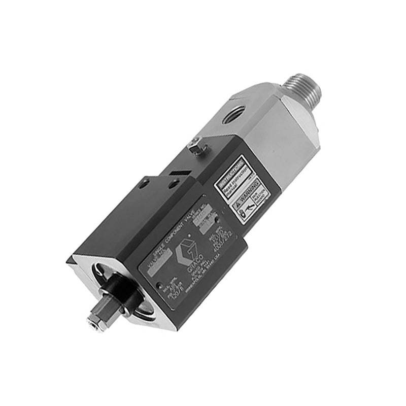 Angled view of the Graco 1K Ultra-Lite machine mount valve