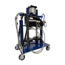 Angled view of HG 300 pneumatic epoxy dispensing system for bridge expansion joint sealing and epoxy dowel bar installation