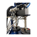 Top section and pusher plate assembly of HG 300 dual-component epoxy dispensing system for bridge and roadway repair applications