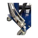 Close-up of HG 300 stainless steel epoxy applicator wand and heated hose assembly for epoxy dowel bar placement