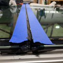 Black silicone sealant applied between glass panels during window glazing using high-volume dispensing system