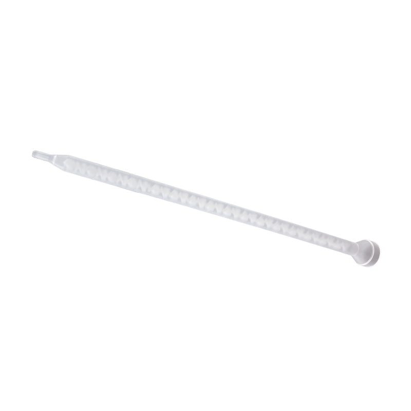 Infinity Bond 160-632 static mixer nozzle with 32 elements, bell inlet, and slip luer tip; compatible with 1:1 and 2:1 adhesives and needle attachments.