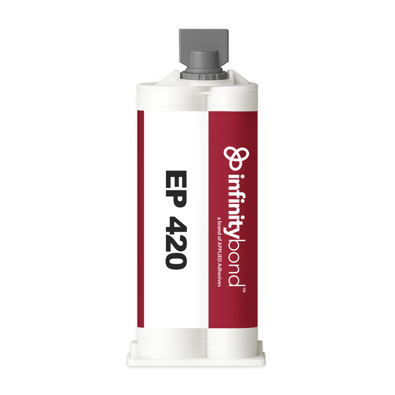 Infinity Bond EP 420 50 ml A-System Cartridge – 2:1 epoxy, 20–30 min work time, bonds metal, wood, and glass