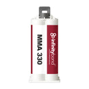 Infinity Bond MMA 330 50ml Cartridge – 1:1 structural adhesive, medium-set with 14–19 min work time for metals and plastics