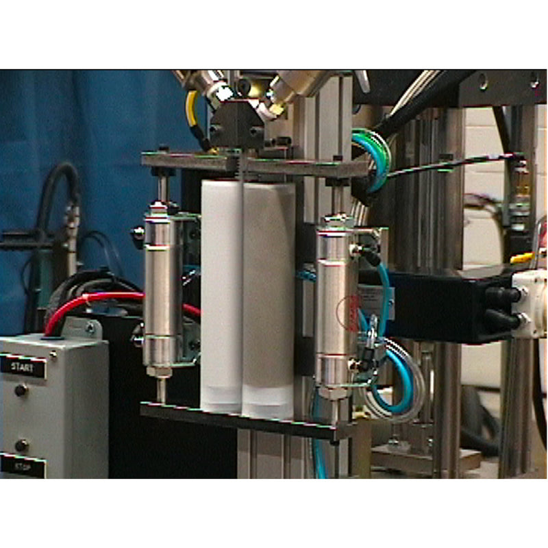 Adhesive cartridge filling system