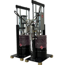 Two part adhesive cartridge filling system 55 gallon drum pumps