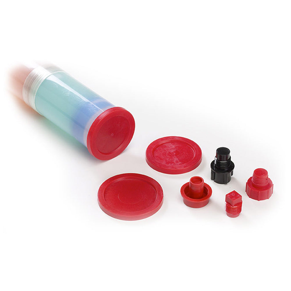 Flance Cap for Semco Cartridges - Red LDPE
