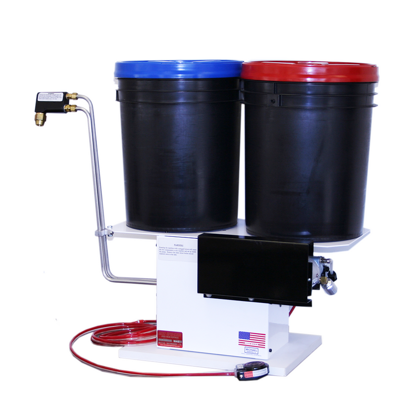 Low Cost Meter Mix Dispensing System - Hand Crank Driven