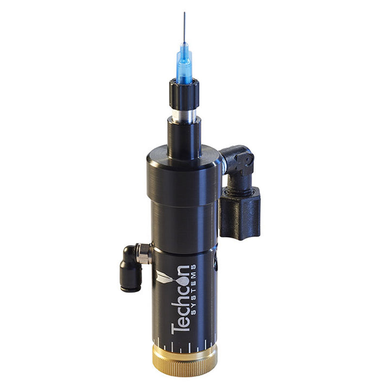 Pneumatic needle valve for fluid and adhesive dispensing