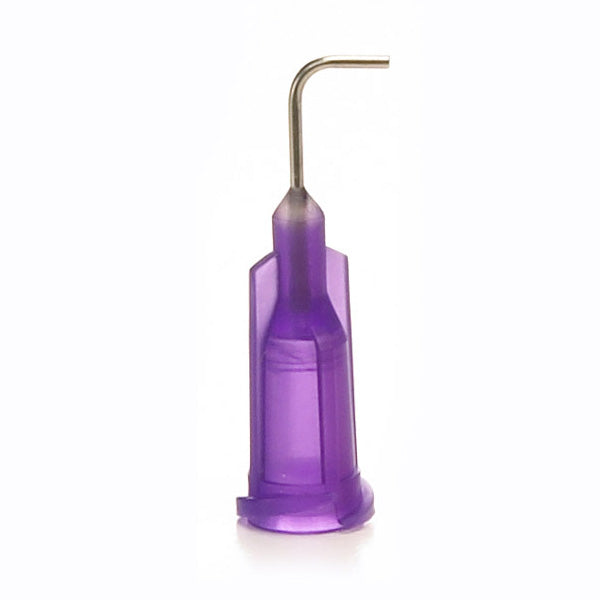 21 Gauge Purple 90 Degree Adhesive Needle